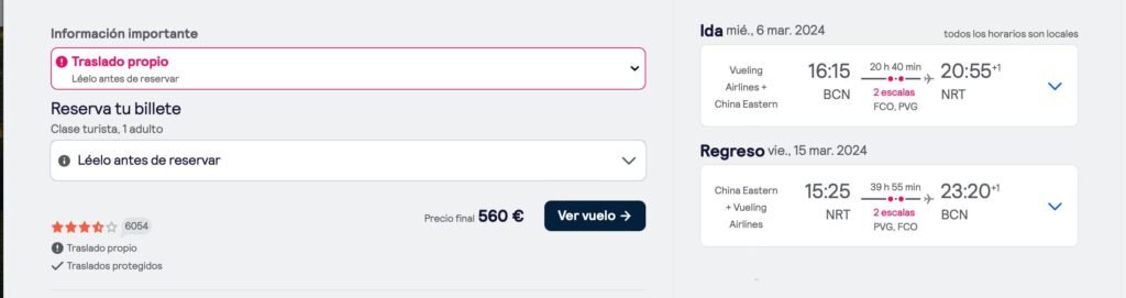 Comparativa de precios de tu billetes de avión baratos